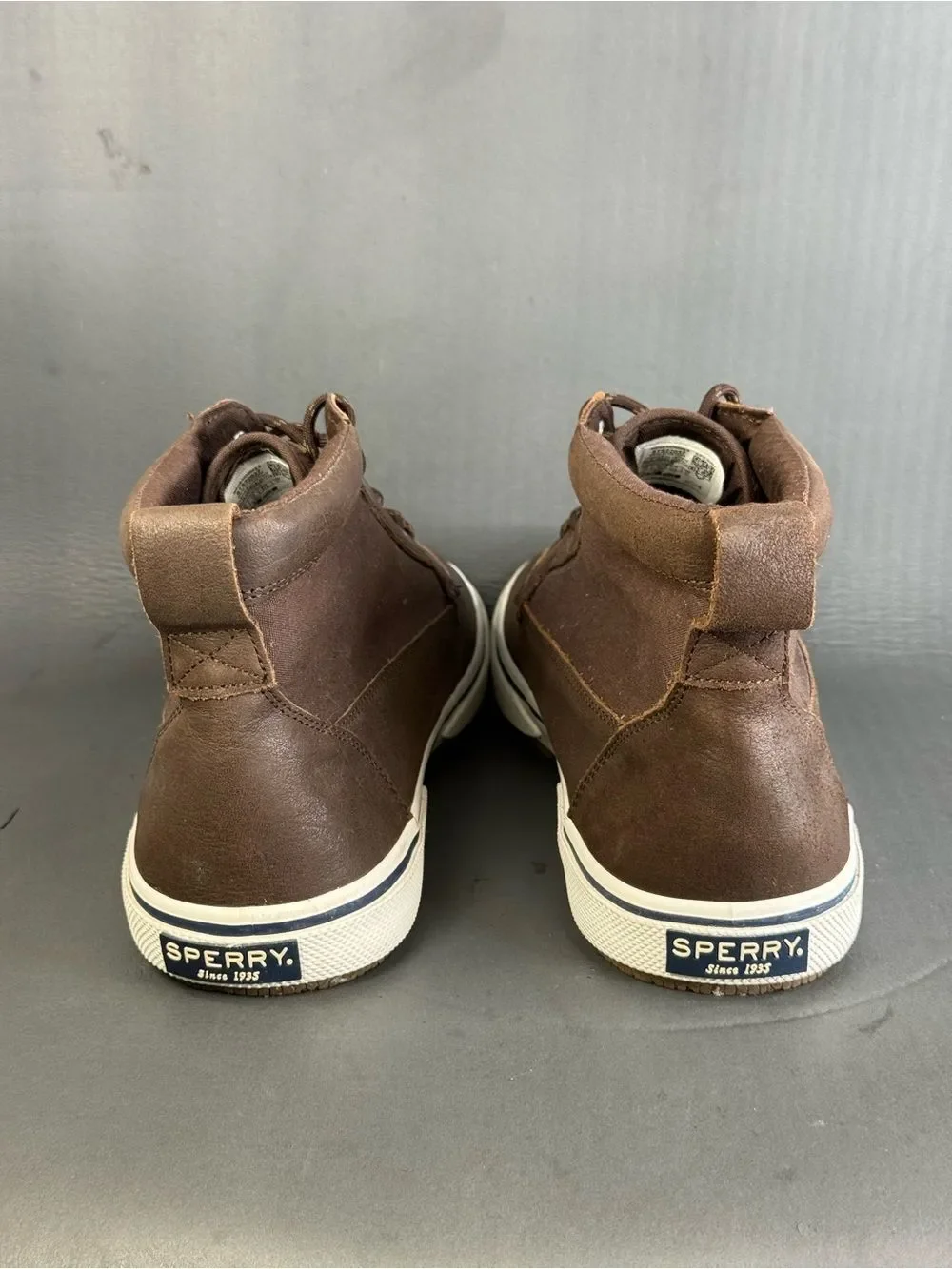 Sperry Men's Halyard Sneakerboot shoes brown size 13